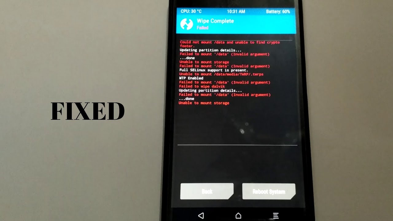 Tutorial atasi masalah Failed To Mount System (Invalid Argument) pada MAXTRON Venus via TWRP