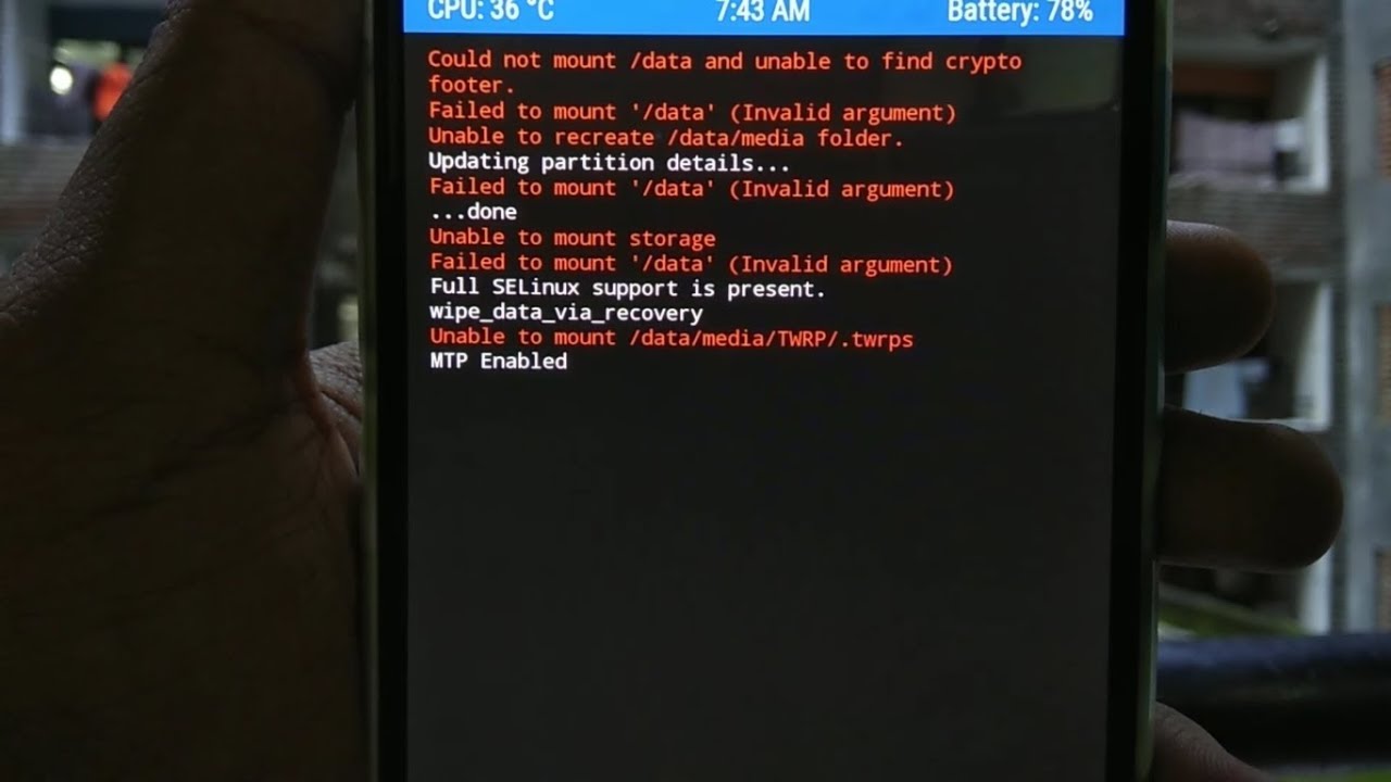 Cara mudah atasi masalah Failed To Mount System (Invalid Argument) pada MAXTRON V3 via TWRP