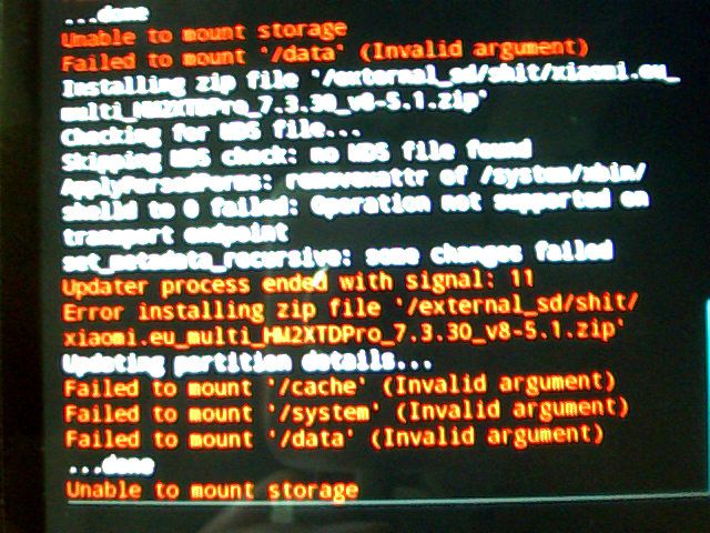 Langkah mudah atasi masalah Failed To Mount System (Invalid Argument) pada MAXTRON V1 via TWRP