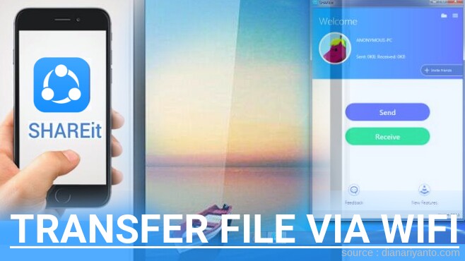 Kirim dan Transfer File via Wifi di MAXTRON V3 Menggunakan ShareIt Terbaru
